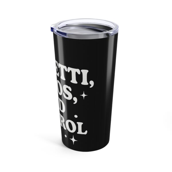 20oz Tumbler - Confetti Chaos Control Design - Image 4