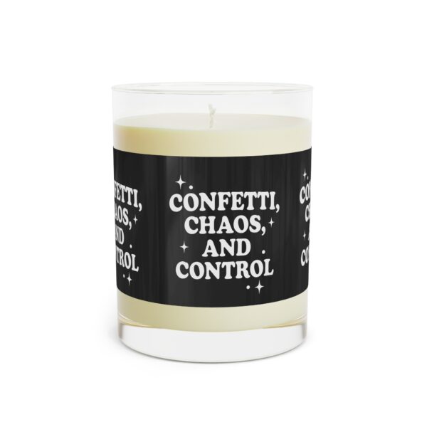 Candle - Confetti Chaos Control Scented 11oz Glass - Image 3